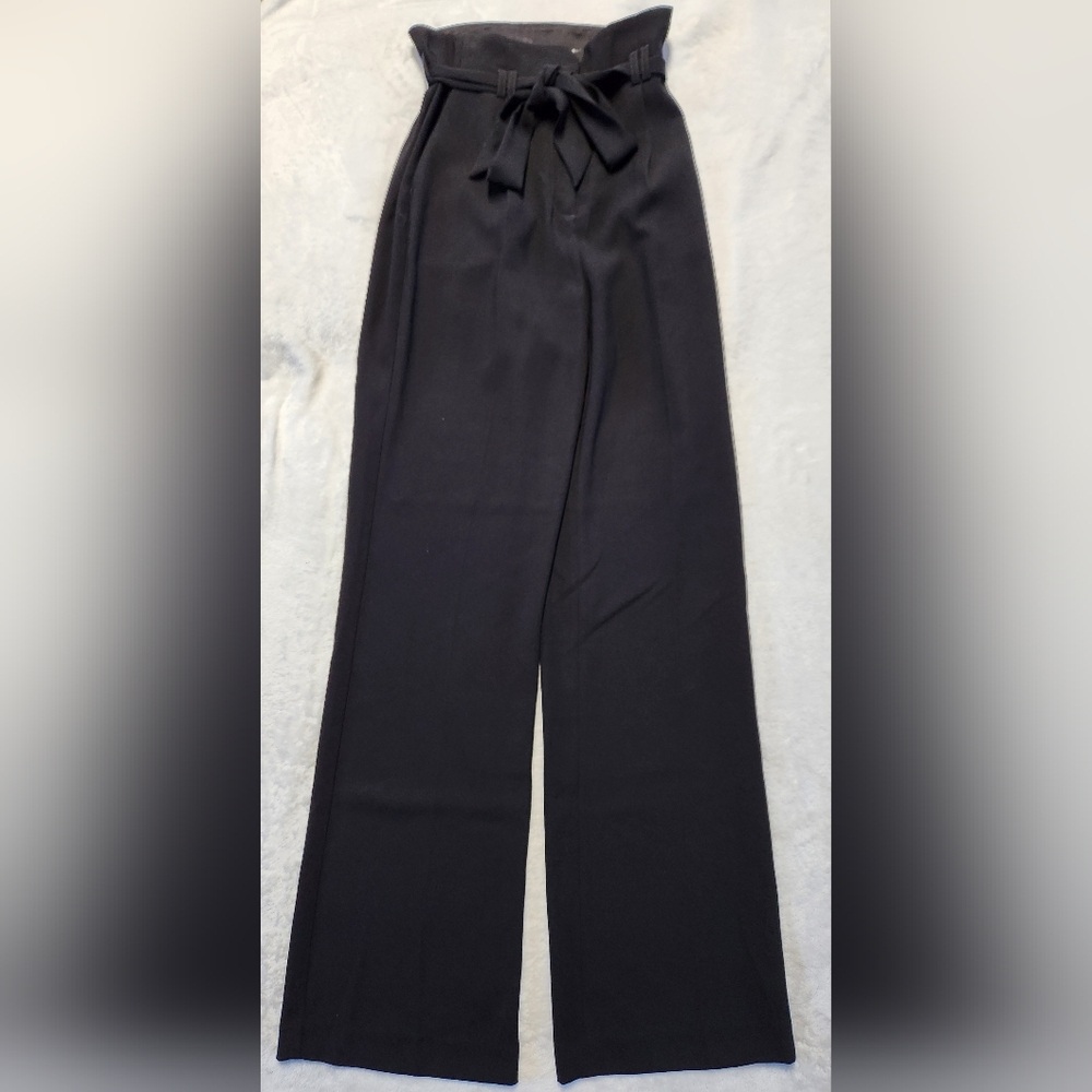 Express Super High Wide Leg Belted Paper Bag Pant